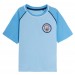 Kids Manchester City Short Pyjamas Boys Premiership Football Kit Shorts T-shirt