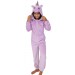 Girls 3D Glitter Unicorn All In One Teens Dress Up Costume Fleece Xmas Jumpsuit