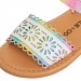 Infant Girls Rainbow Glitter Sandals