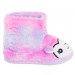 Girls Rainbow Llama Slippers Boots Kids Ombre Slipper Booties House Shoes Size