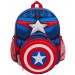 Boys Captain America Backpack + Lunch Bag + Water Bottle Matching 3 Piece Set
