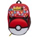 Pokemon Kids Backpack + Detachable Lunch Bag Boys Girls Back To School Rucksack