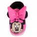 Girls Disney Minnie Mouse Slipper Booties Kids 3D Bow Fleece Lined House Shoes