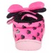 Girls Disney Minnie Mouse Slipper Booties Kids 3D Bow Fleece Lined House Shoes