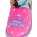 Girls Disney Princess Slipper Boots Kids Faux Fur Lined Glitter Fleece Booties