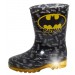 Boys Batman Light Up Wellington Boots Kids DC Comics Rain Snow Shoes Wellies