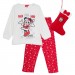 Disney Minnie Mouse Girls Fleece Pyjamas + Stocking Christmas Boxed Gift Set Pjs