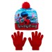 Girls Miraculous Ladybug Woolly Bobble Hat + Gloves Winter Set Kids Xmas Gift