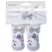 Baby Girls Headband + Socks Gift Set