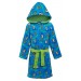 Boys Sonic The Hedgehog Hooded Fleece Dressing Gown Kids Sega Bathrobe Housecoat