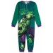 Boys Incredible Hulk Fleece All In One Kids Marvel Fleece Pyjamas Pjs Nightwear