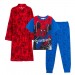Boys Spiderman Pyjamas + Bath Robe Kids Marvel Matching Nightwear Set Pjs + Gown