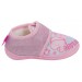 Girls Peppa Pig Glitter Pink Fleece Lined Slippers House Shoes
