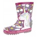 Girls 3D Unicorn Rubber Wellington Boots