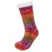 Girls Glitter Sequin Slipper Socks Kids Fleece Lined House Shoes Xmas Gift Size