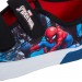 Boys Spiderman Light Up Canvas Trainers Kids Marvel Touch Fasten Casual Pumps