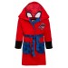 Boys Marvel Spiderman Hooded Dressing Gown