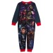 Marvel Avengers Boys Fleece All In One Pyjamas Kids Super Hero Sleepsuit Size