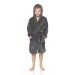 Boys Coral Fleece Hooded Robe Kids Dressing Gown Fleece Bathrobe Housecoat Gift